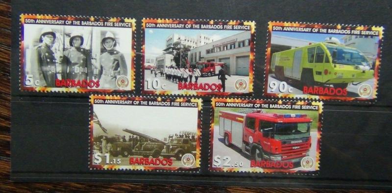 Barbados 2005 50th Anniversary of the Fire Service set MNH