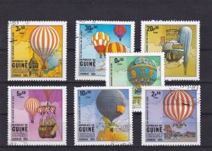 SA17a Guinea-Bissau 1983 Manned Flight, 200th Anniv used stamps