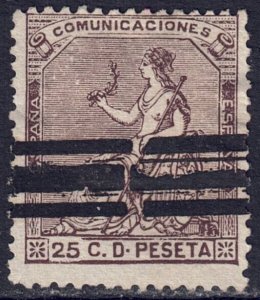 Spain #195 bar cancel  CV $2.50