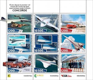 2025 10 - GUINEA - CONCORDE  55TH     9V  complet set    MNH **