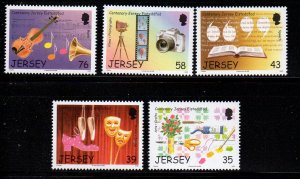 Jersey Sc 1306-10 2008 Festivals stamp set mint NH