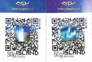 Iceland Island Istande 2012 Europa CEPT Visit to Iceland Set of 2 stamps MNH