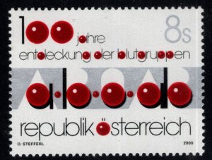 Austria Scott 1822 MNH** Blood Type stamp