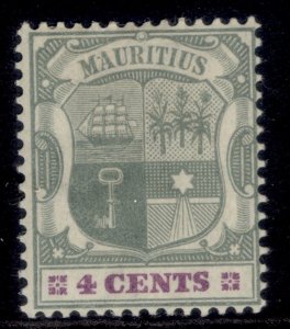 MAURITIUS EDVII SG141, 4c purple & carmine/yellow, M MINT.