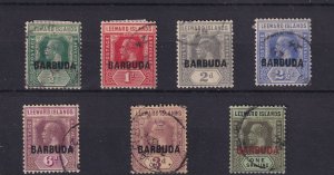 Barbuda KGV 1922 O/P Collection To 1/- SG1/8 Used BP161021