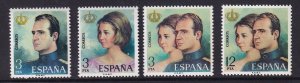 Spain  #1927-1930  MNH  1975 King accession to the throne