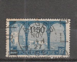 Algeria  Scott#  74  Used  (1927 Surcharged)