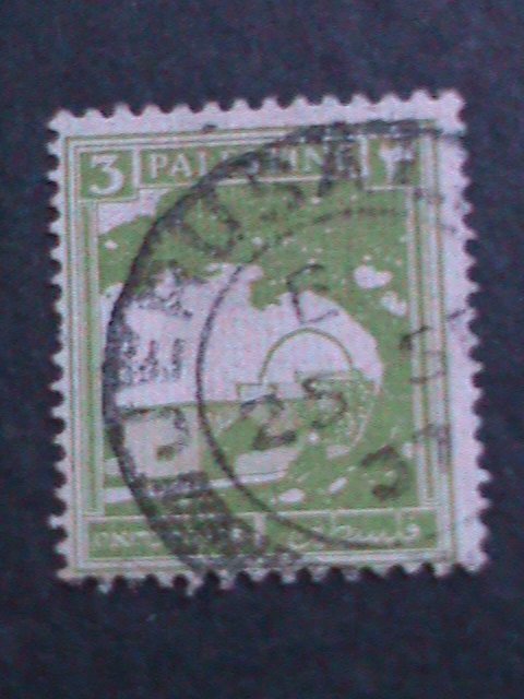 ​PALESTINE-1927- SC#64 RACHAEL'S TOMB-USED VF 96 YEARS OLD-FANCY CANCEL