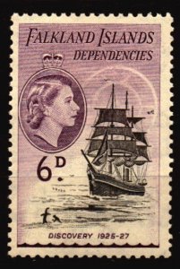 Falkland Island Dependencies -  Unused Hinged Scott 1L26