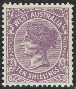 WESTERN AUSTRALIA 1902 QV 10/- 