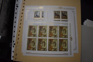 LIECHTENSTEIN   660-662  MNH SHEETLETS OF 8  LOW PRICE