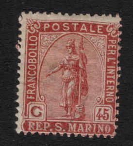 San Marino Scott 39 MH* Statue of Liberty stamp