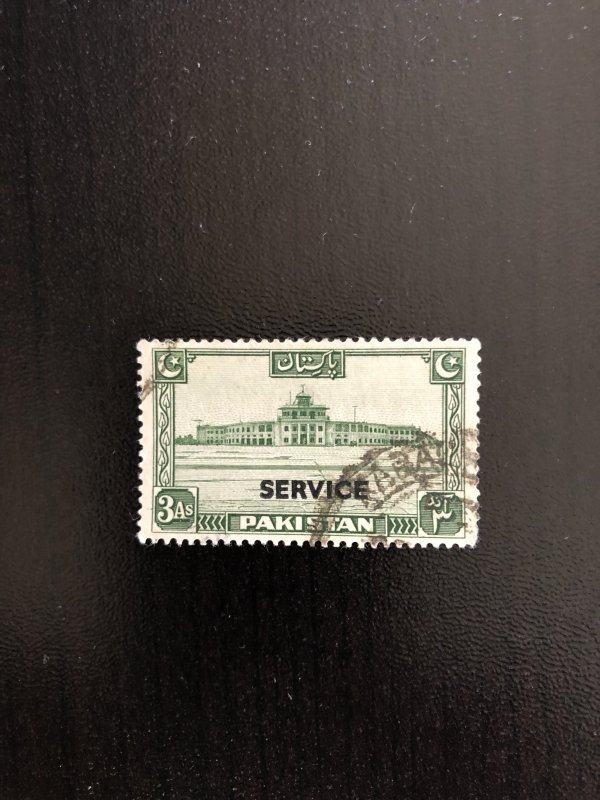 Pakistan 1948 definitive Ovpt SERVICE OFFICIAL Karachi Airport SG#020 £20