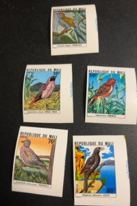 Mali 298-302 MNH Imperf set of stamps birds