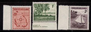 Cocos Islands 1963 First Definitive set Sc# 1-6 NH