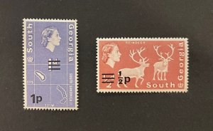 British Colonies: 2 South Georgia stamps -set #1