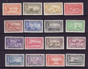 Bahamas-Sc#132-47-unused hinged definitive set-KGVI-1948-