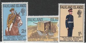 FALKLAND ISLANDS #188-90 MINT NEVER HINGED MISSING TOP VALUE