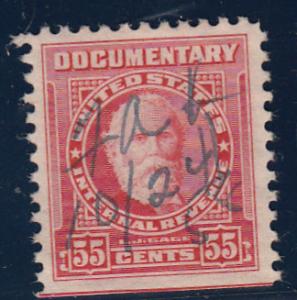 US #R665   Pen Cancel