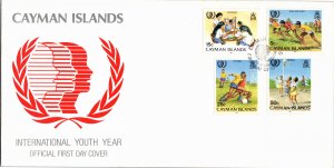 Cayman Islands, Worldwide First Day Cover, Sports, Children