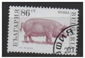 Bulgaria 1991  Scott 3586 used - 86s, Farm Animals 