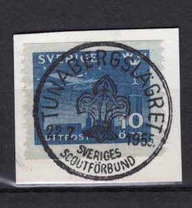 INTERNATIONAL SCOUT MOVEMENT 1955 TUNABERG MEETING SWEDEN SPECIAL CANCEL 47