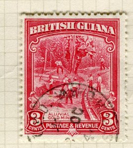 BRITISH GUIANA; 1938 early GVI Pictorial issue fine used 3c. value