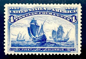 US #233 MINT OG VLH XF!