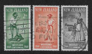 NEW ZEALAND SC# 330-32  FVF/U 1960