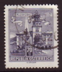 Austria 1962 Sc#691, SG#1300 70g Grey Salzburg USED-VF-NH.