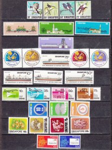 J42478 Stamps 8 different singapore sets #295-324