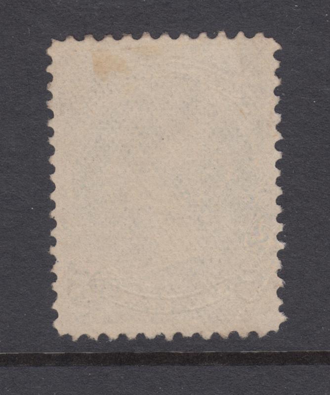 Canada Sc 26 used. 1875 5c olive green Large Queen, crease