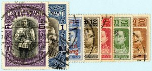 Thailand Stamps # 145-154 Used VF Scott Value $22.40