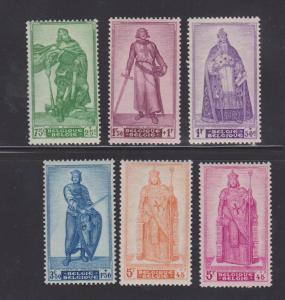 Belgium Scott # B426-31 Charlemagne and others MNH