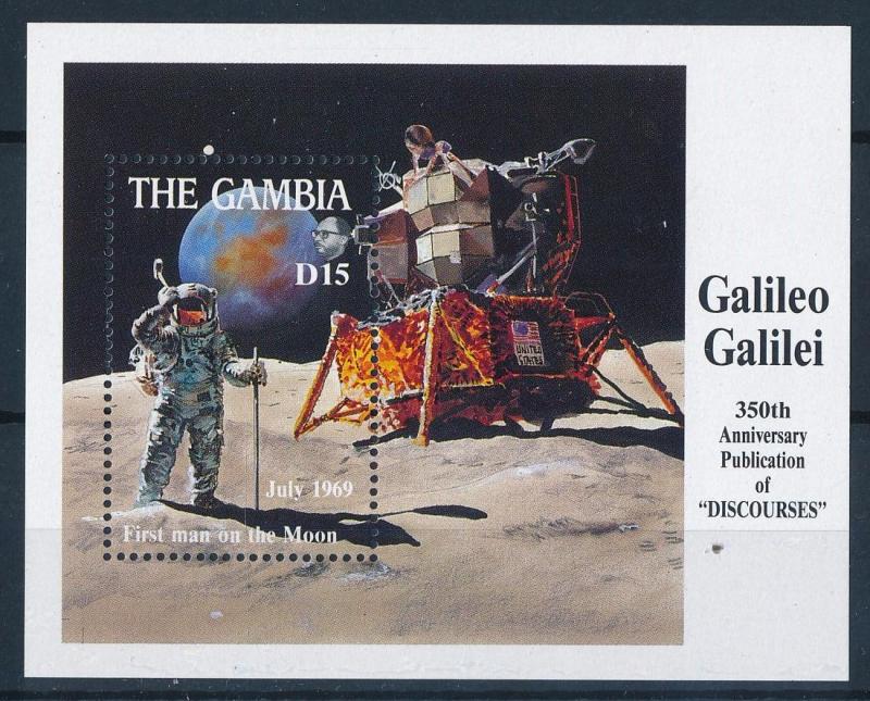 [64215] Gambia 1988 Space Travel Weltraum Galileo Souvenir Sheet MNH