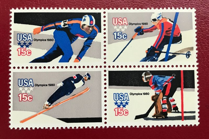 1980 US Sc 1795-1798 MNH Olympic Games Issue Cv1.50 Lot 7402