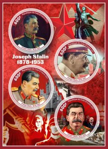 Stamps. Joseph Stalin  2021 year 1+1 sheets perf Ivory Coast