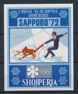 [56393] Albania 1972 Olympic games Sapporo Figure skating MNH Sheet