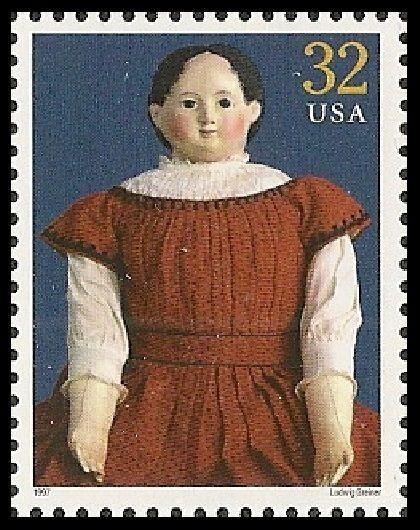 US 3151k Classic American Dolls Ludwig Greiner 32c single MNH 1997