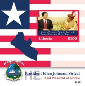 Liberia 2011 - LIBERIA 23RD PRESIDENT ELLEN JOHNSON SIRLEAF - Souvenir Sheet MNH