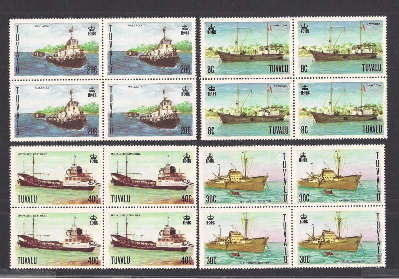 TUVALU SC# 77-80  BKS/4  FVF/MNH 1978