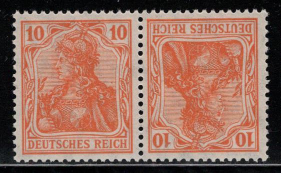 Germany Scott # 119a, mint nh, tete beche, K1