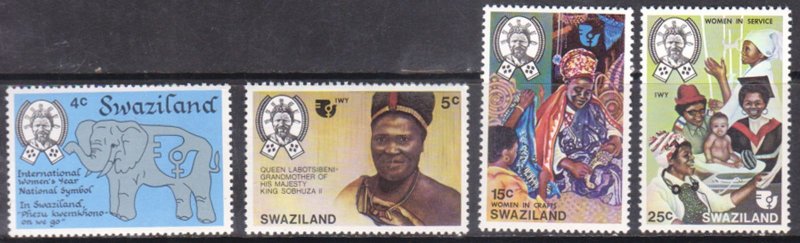 SWAZILAND - 1975 INTERNATIONAL WOMEN'S YEAR 4V MNH