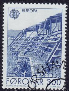 Faroe Islands - 1987 - Scott #156 - used - Europa Architecture Nordic House