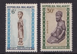 Malagasy Republic   #358-359  MNH  1964   art