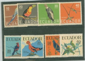 Ecuador #634/648  Single (Complete Set)