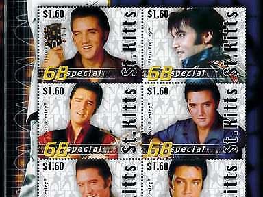 [78505] St. Kitts 2008 Music Elvis Presley 68 Special Sheet MNH