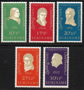 Suriname Sc #B167-B171 MNH
