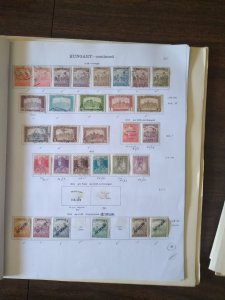 collection on pages Hungary 1871-1936 CV $205