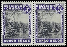 BELGIAN CONGO   #166 MNH PAIR (3)